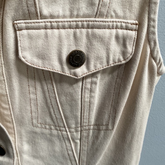 House of Harlow 1960 Women's Cream Maxi Denim Dress Size XS - Picture 5 of 9